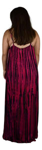 Bali Dress Long - Tie Dye - Pink