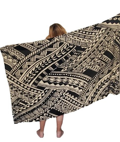 Full Sarong - Tribal - Black - Lark