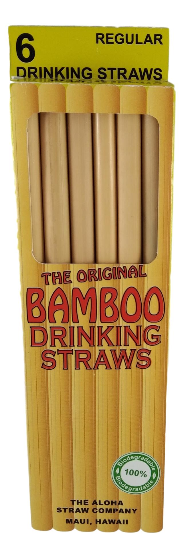 6 PACK BAMBOO STRAW - Smoothie/Boba Tea - 20 cm