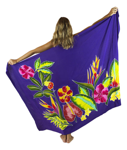 Island Style - Hand-Painted Batik Sarong - Full-Size (48