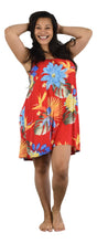 Secret Beach - Bali Dress - Short - Tropical Print - Red