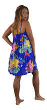 Secret Beach - Bali Dress - Short - Tropical Print - Blue