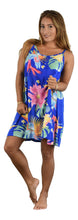 Secret Beach - Bali Dress - Short - Tropical Print - Blue