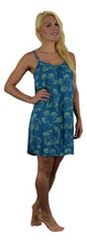 Secret Beach- Bali Dress - Short -  New Hibiscus - Palace Blue / Nile Green