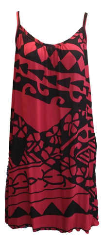 Aloha Royale - Bali Dress - Short - Holoholo - Red and Black