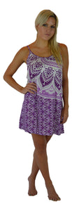 Holoholo - Bali Dress  - Mandala - Purple - Short