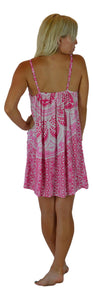 Holoholo - Bali Dress  - Mandala - Pink - Short
