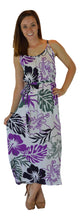 Holoholo - Bali Dress - Paradise Hibiscus - Purple - Long