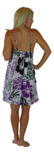 Holoholo - Bali Dress - Paradise Hibiscus - Purple - Short