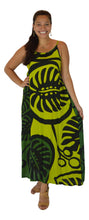 Holoholo - Bali Dress - Long - Monstera - Green