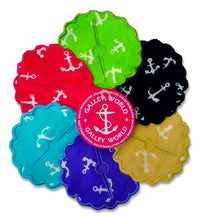Galley World - Galley World - Coaster - Anchor-  Set of 1 ea 5 colors