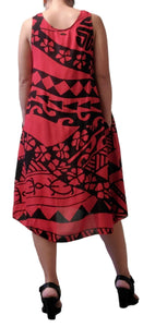 Aloha Royale - Cabana Dress - Holoholo - Red & Black