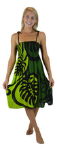 Island Style - Elastic Dress - Bold Monstera - Green