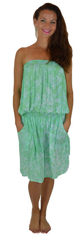 Island Style - Lahaina Romper - Splash - Green- L/XL - Half off web promo