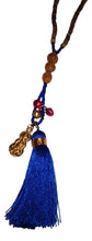Jewelry - Mala Necklace with Buddha, Bells, and Tassel - Blue
