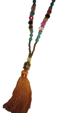 Jewelry - Colorful Mala Necklace with Buddha and small beads - Orange - SEPTEMBER PROMO