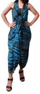 Magic Sarong - Rounded Corners - Tie Dye Blue