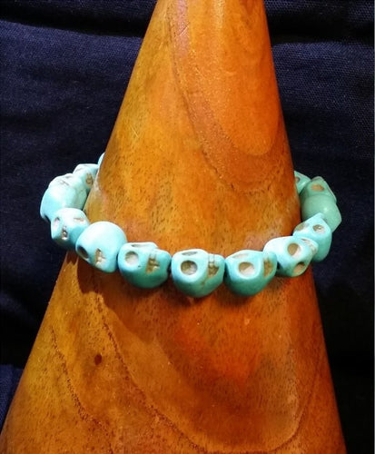 Jewelry - Skull Bracelet - Turquoise